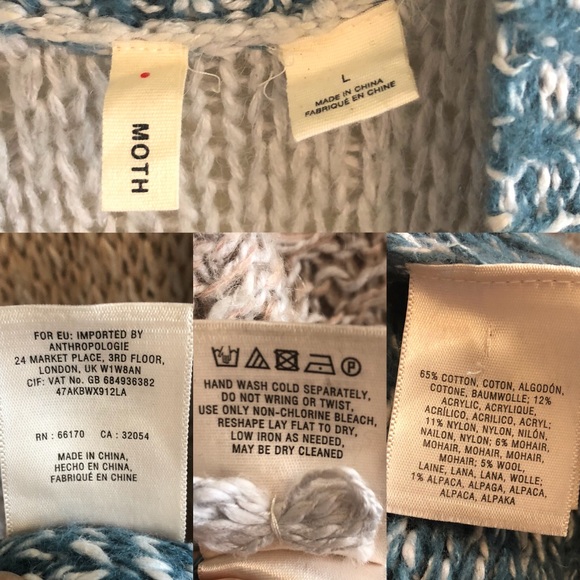 Moth Ombré Boho Duster Thick Knit Cardigan Sweater - Picture 4 of 8